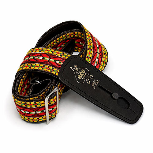 Bohemian Red | Ace Vintage Reissue Pro Straps  w/ Lock-it Ends