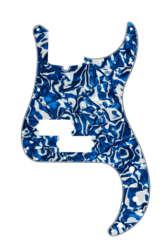 Blue Swirl Pearl | P Bass Pickguard